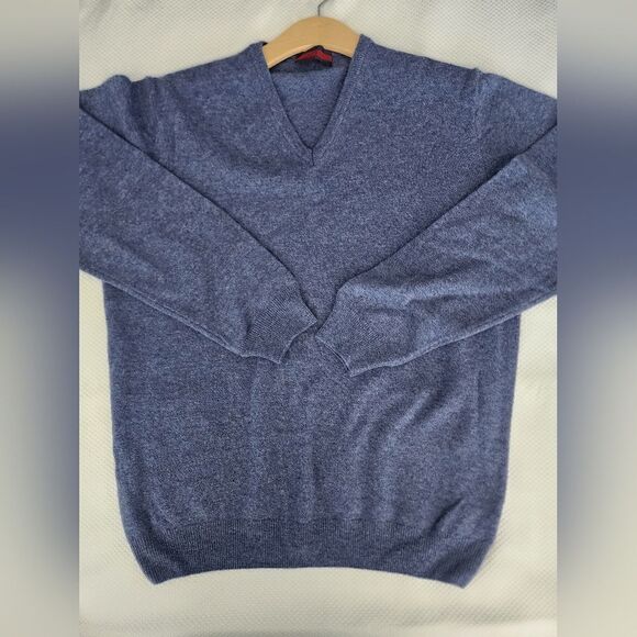 Maglia Club Italy cashmere wool blend  sweater V neck - Picture 9 of 9